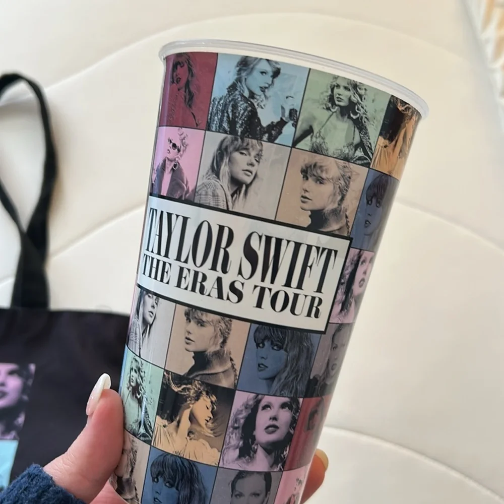Taylor Swift The Eras Tour Tote Bag & Movie Exclusive Cup w 1989 (tv) CD - Picture 6 of 11